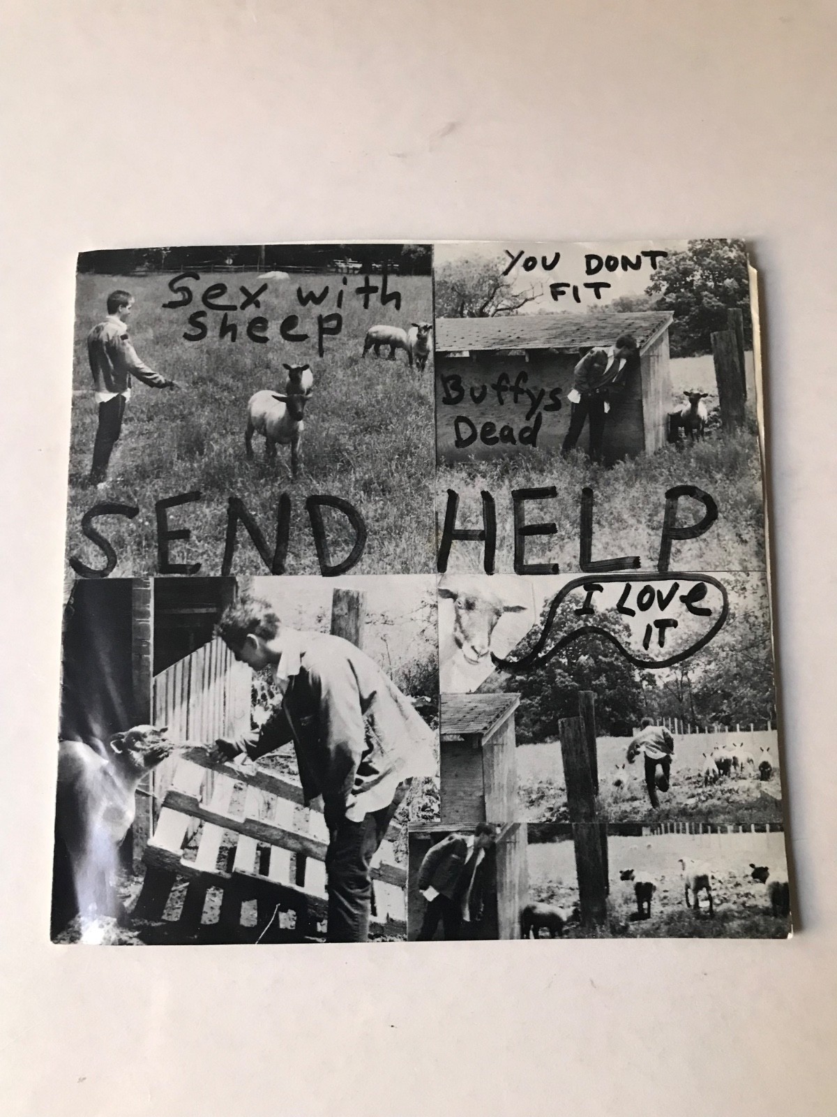 SEND HELP - YOU DON'T FIT - 7" EP 45 - 1983 MUTHA RECORDS 009 / HARDCORE/PUNK