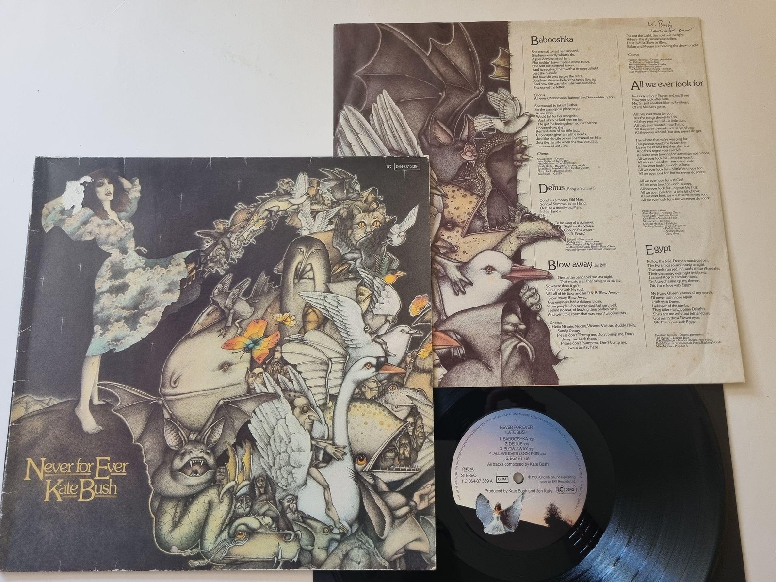 Kate Bush - Never For Ever Vinyl LP Germany/ READ FÜR CONDITION!
