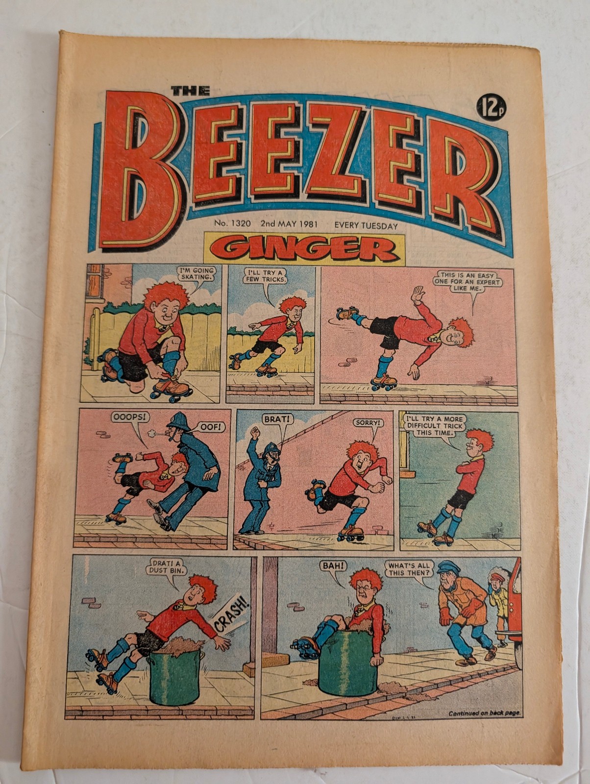 The Beezer Comic No 1320, May 2nd 1981.
