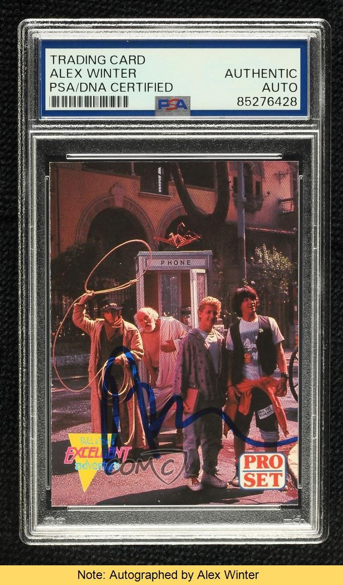 PSA/DNA 1991 Bill & Ted's Most Atypical Movie Set Alex Winter S Preston READ 5m1
