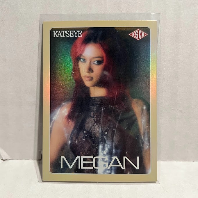 2026 ESCO KATSEYE Wild Trading Cards Photocard #46 Megan /700 Holo Foil Gold