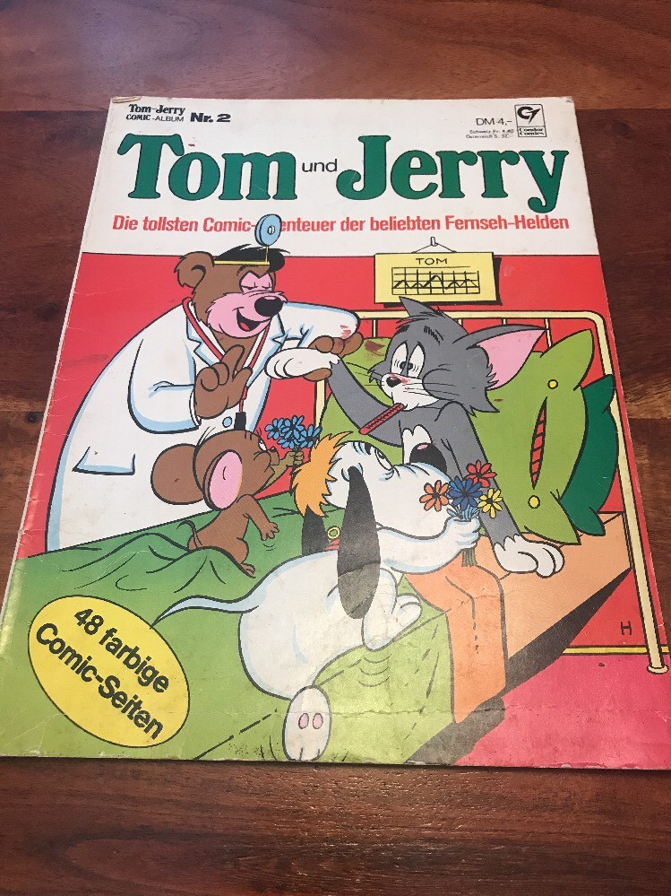 Vintage Tom und Jerry (Tom e Jerry) #2 colori fumetto lingua tedesca (CT)