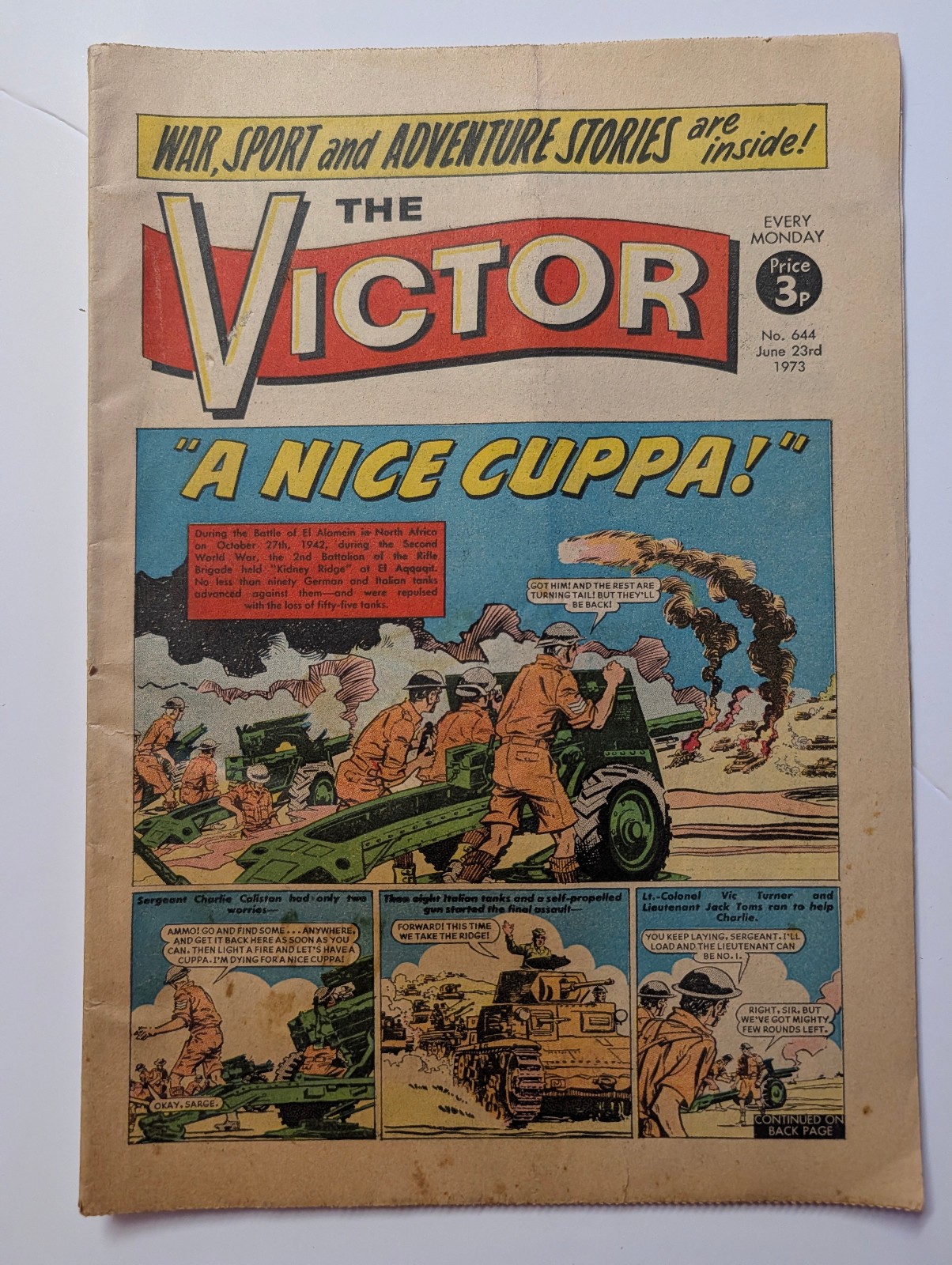 The Victor Comic, No 644, June 23rd 1973.