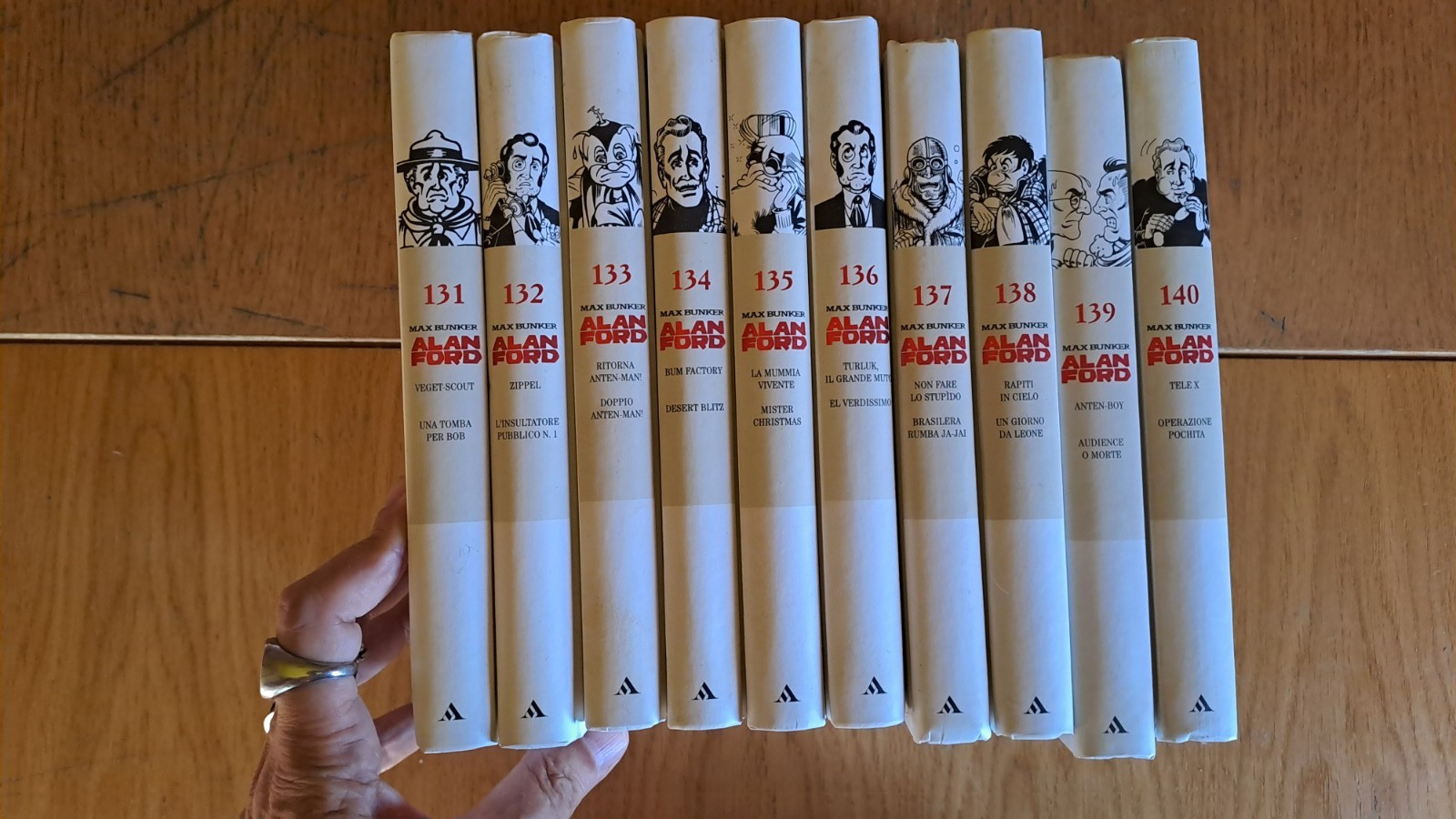 Max Bunker "Alan Ford Story", Lotto n. 131 a 140, Ed. Mondadori 2012