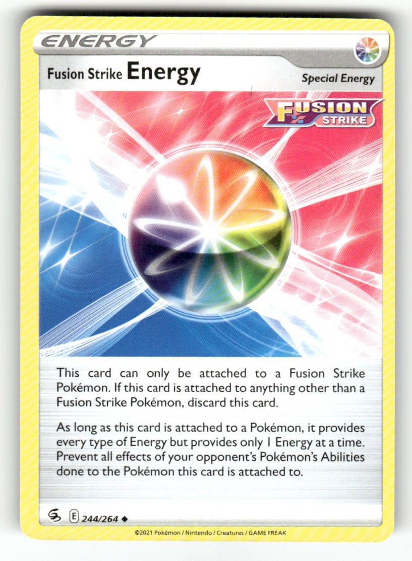 Fusion Strike Energy 244/264 Pokemon Fusion Strike non comune leggermente giocato