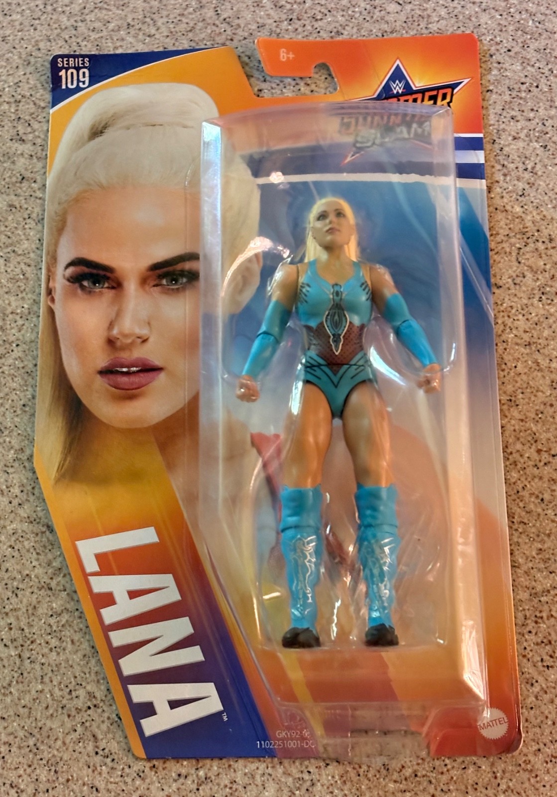 LANA ( aka CJ Perry ) WWE women’s wrestling FIGURE ( Series 109 ) by MATTEL