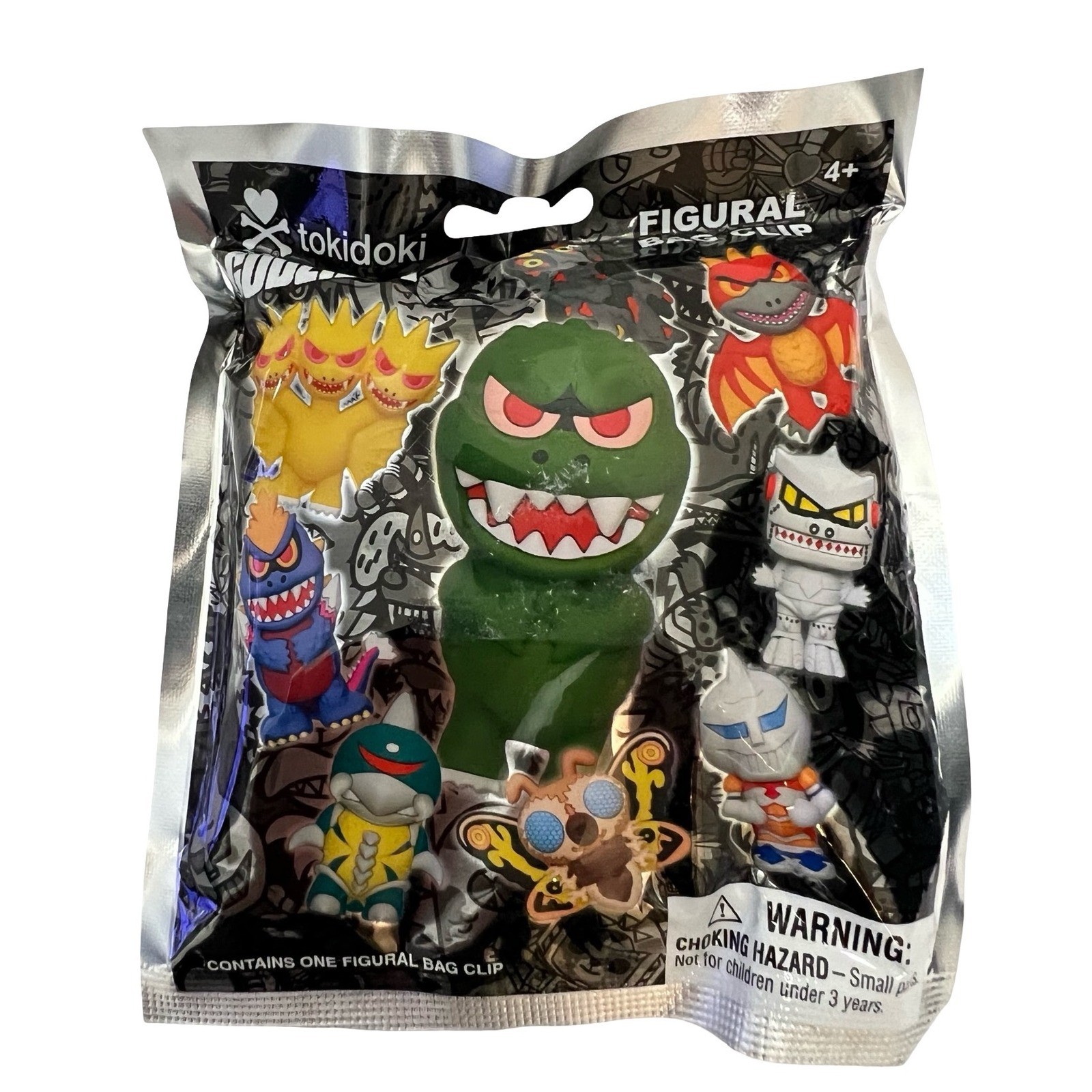 Borsa figurativa Tokidoki x Godzilla clip borsa cieca monogramma internazionale Kaiju