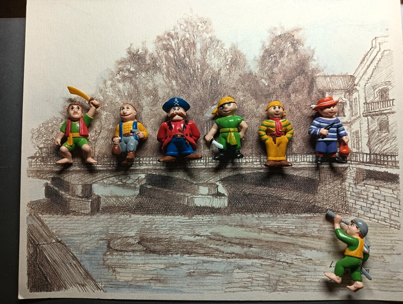Set di 7 pirati Ceppiratti