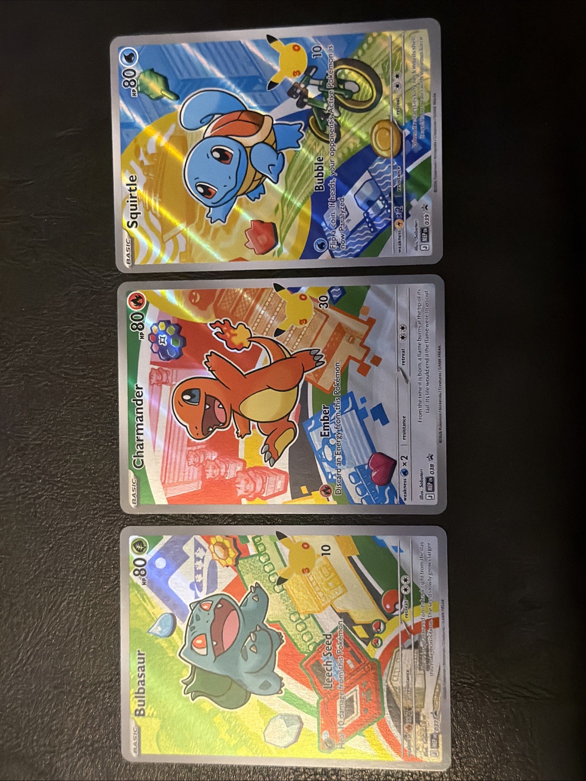 Pokémon TCG Primo Partner Kanto Promos Bulbasaur Charmander Squirtle Charmander