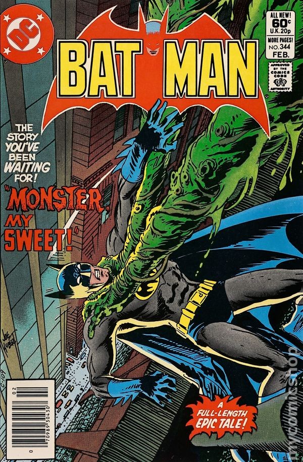 Batman #344N FN 1982 Immagine Stock