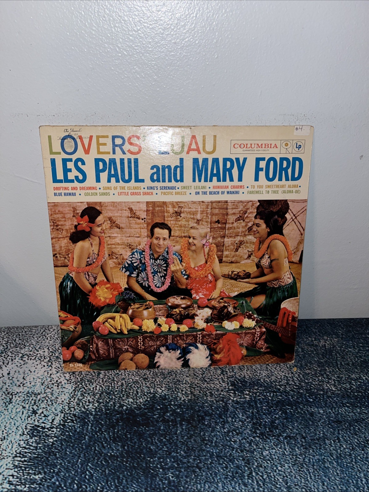 LOVERS' LUAU Les Paul and Mary Ford LP COLUMBIA 6-eye WILD Exotica HAWAIIANA
