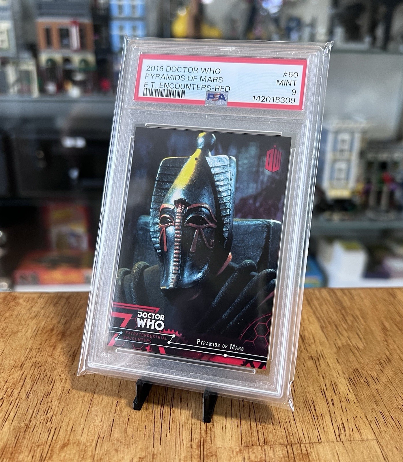Topps Dr. 2016 Doctor Who /25 Red E.T. Incontri #60 Tom Baker Sutekh Nee PSA 9
