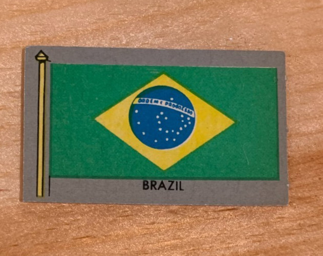 Rare 1950 Topps Parade Flags Of The World Card #31 Brazil High Grade
