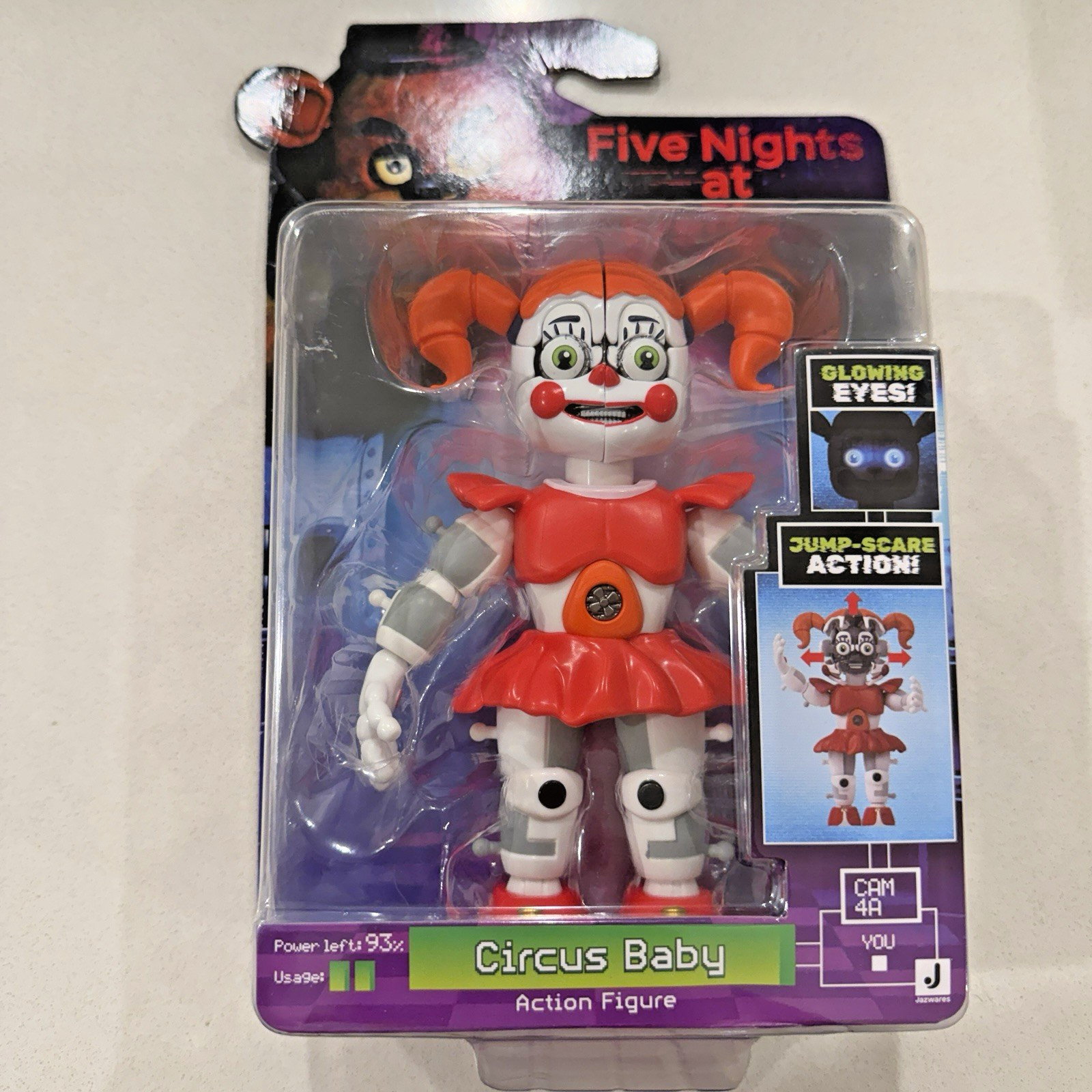Modellino Jazwares Five Nights at Freddy’s FNAF Circus Baby nuovo - 5"