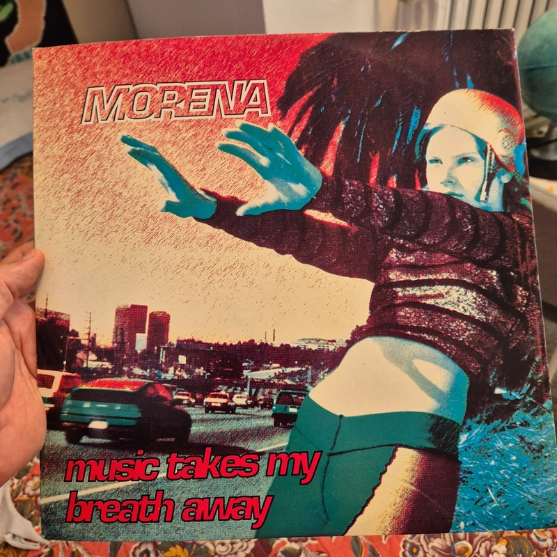 Morena – Music Takes My Breath Away Italy 1996 Eurobeat Music Vinyl NM