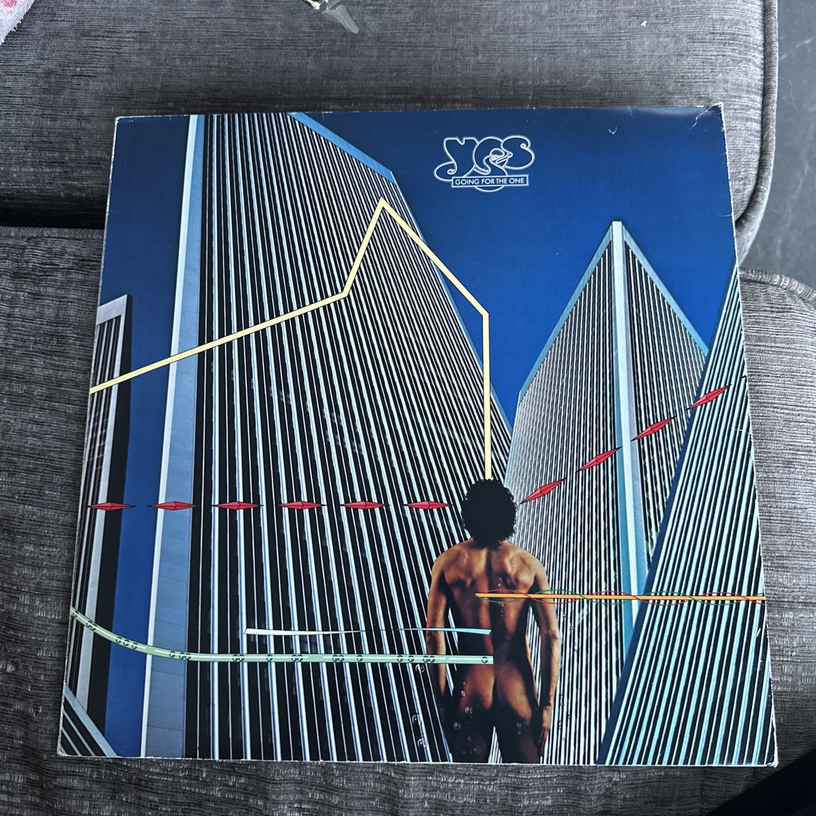Yes Going For The One Vinyl LP VG+ 1977 Record Album Tri Fold Sleeve VG + con 