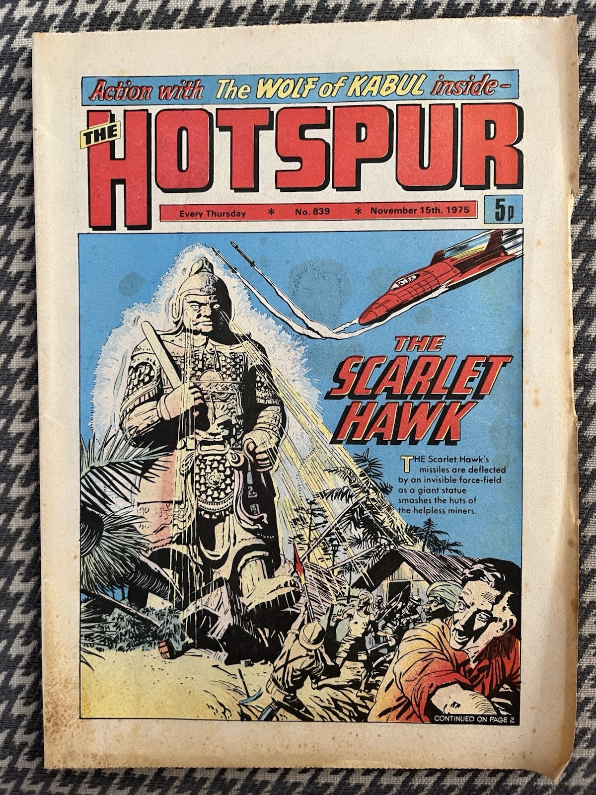 The Hotspur Comic No# 839 November 15th 1975 FN/VF