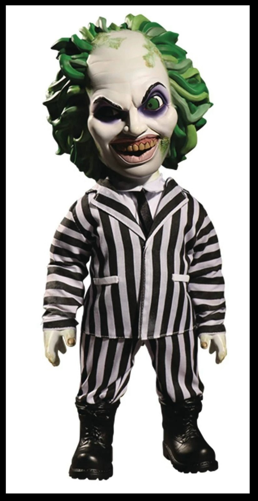 Mezco MDS Mega Scale Talking Beetlejuice altezza 15 pollici nuovo sigillato