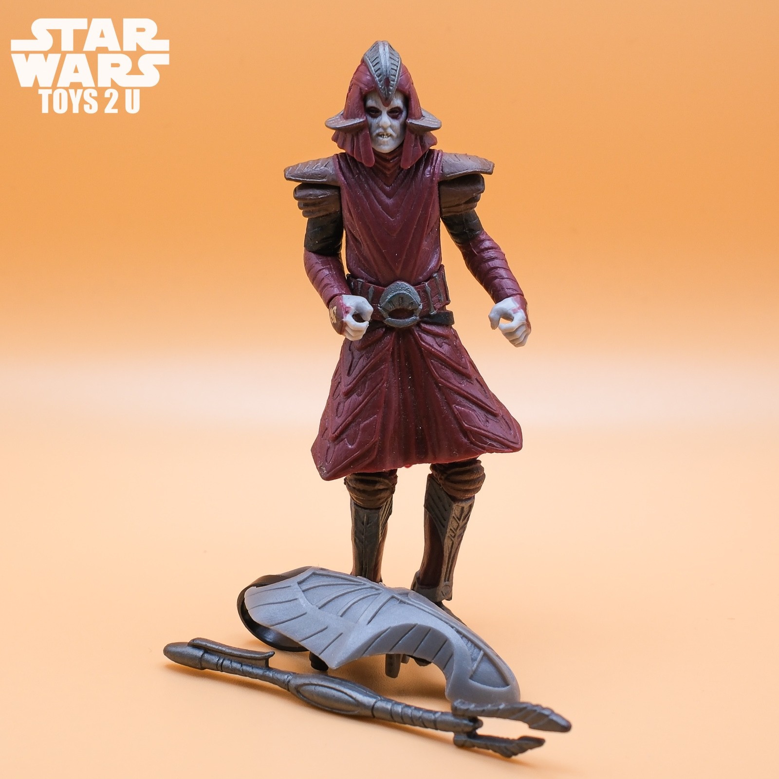 FIGURINA STAR WARS UTAPAUN WARRIOR UTAPAUN SECURITY 3,75" 2005 COLLEZIONE ROTS