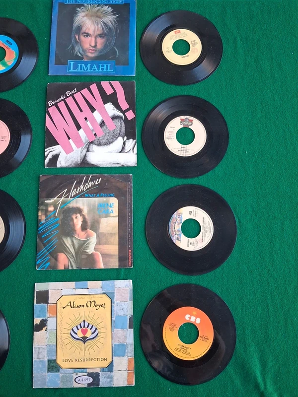 Lotto 8 Vinili 45 Giri Anni 80 Flashdance Limahl Bronski Beat Propaganda