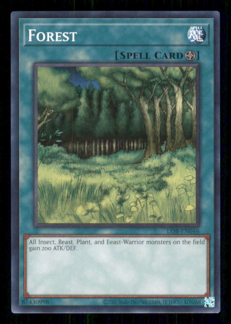 Foresta LOB-EN046 (Edizione 25° Anniversario) Yu-Gi-Oh Unlimited NM