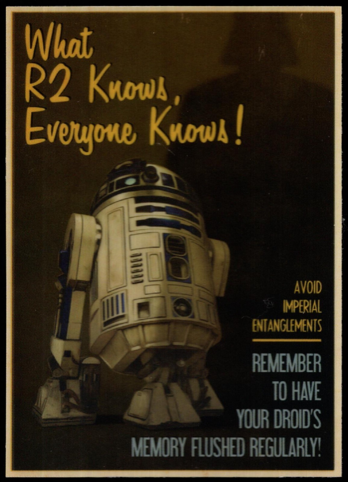 2014 Star Wars Chrome Perspectives PROPAGANDA RIBELLE #6...COSA SA R2, TUTTI