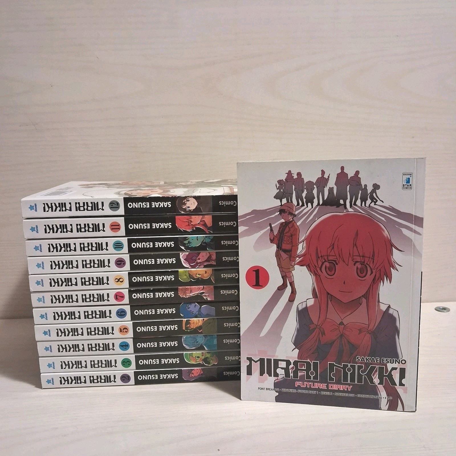 MIRAI NIKKI FUTURE DIARY SERIE MANGA COMPLETA 1/12 STAR COMICS MANGA OTTIMA