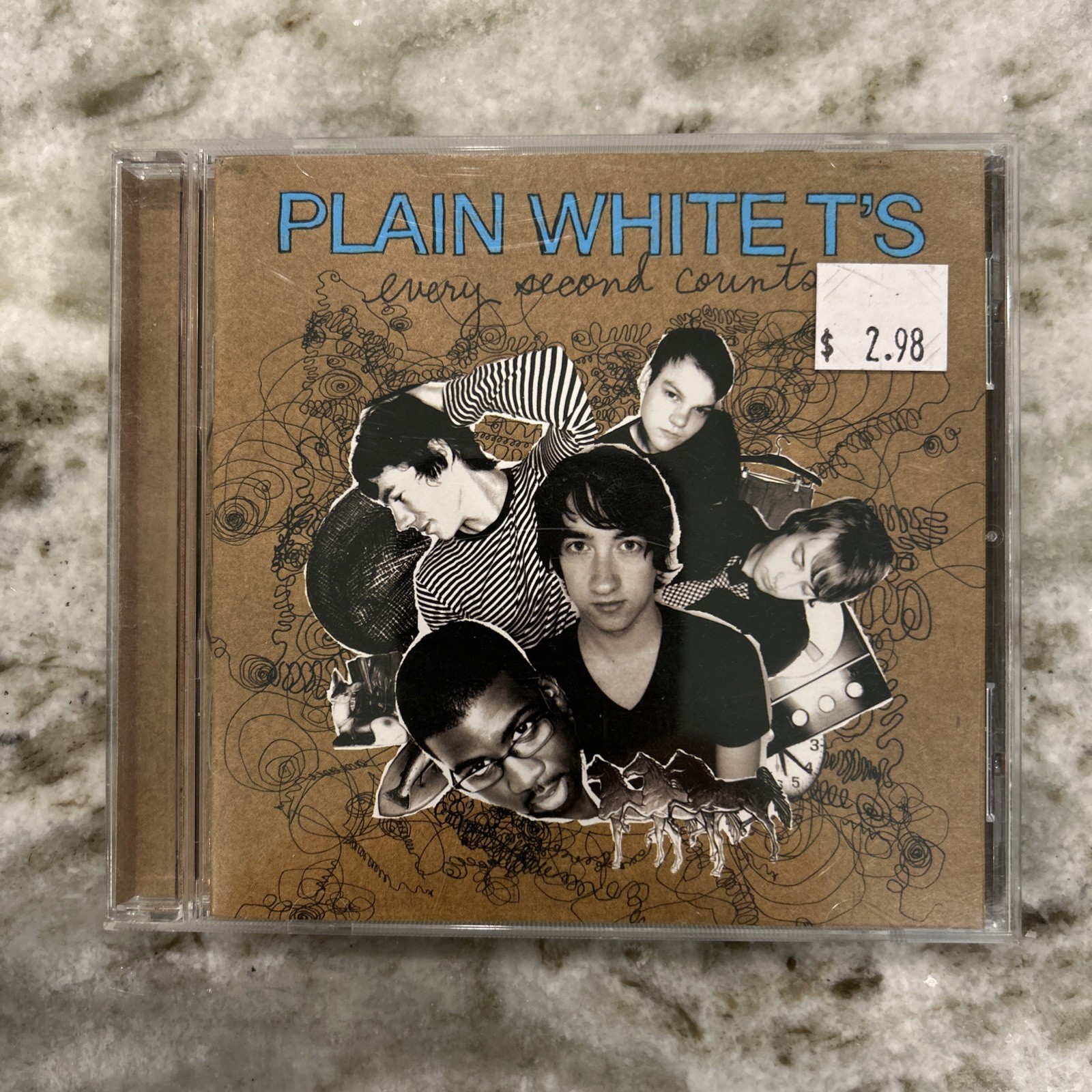 PLAIN WHITE T'S  CD EVERY SECOND COUNTS  HOLLYWOOD RECORDS  CD NEAR MINT
