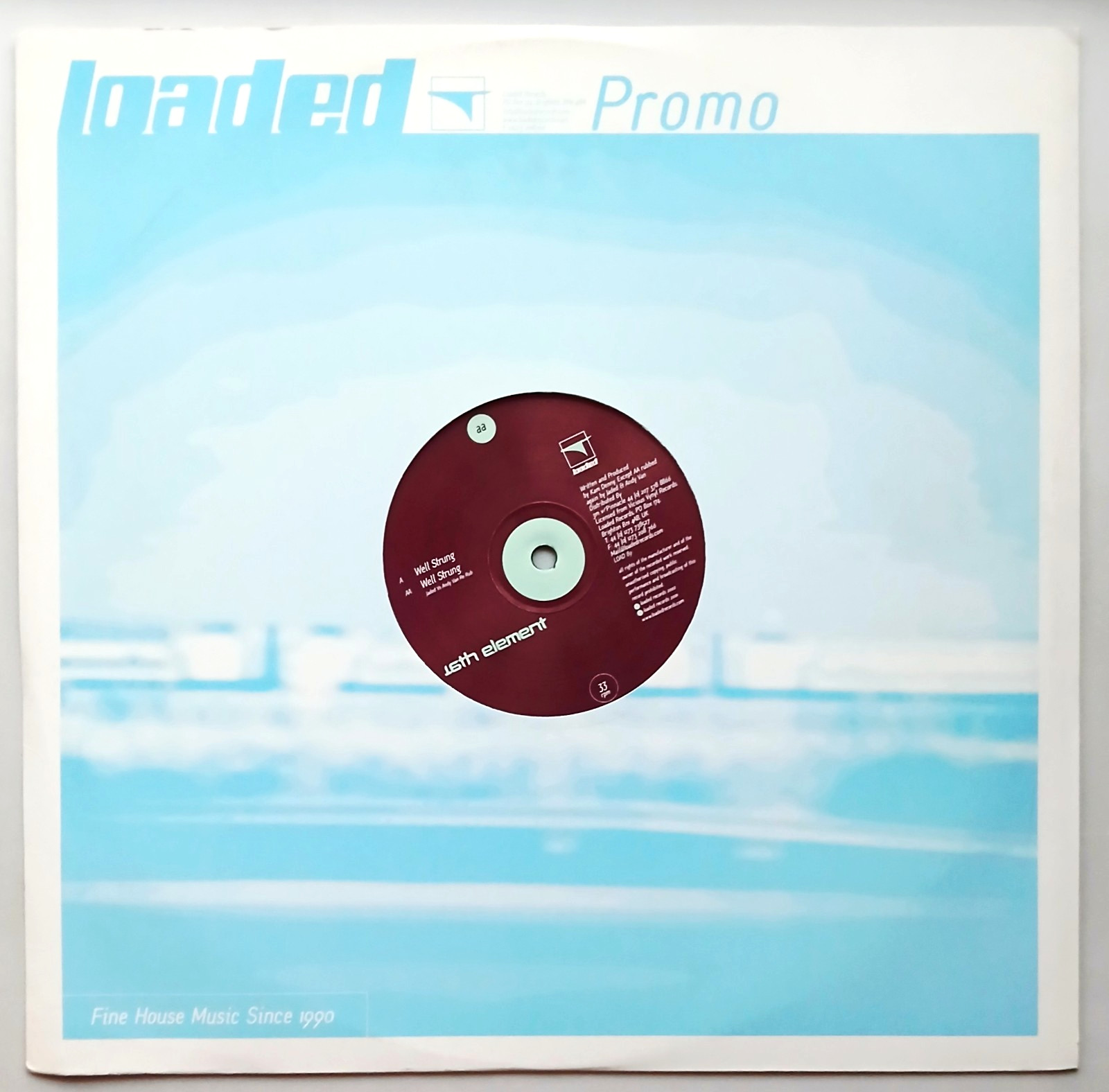 Vinyl Record - 16th Element ‎– Well Strung - House / Disco - 12" Promo UK 2002