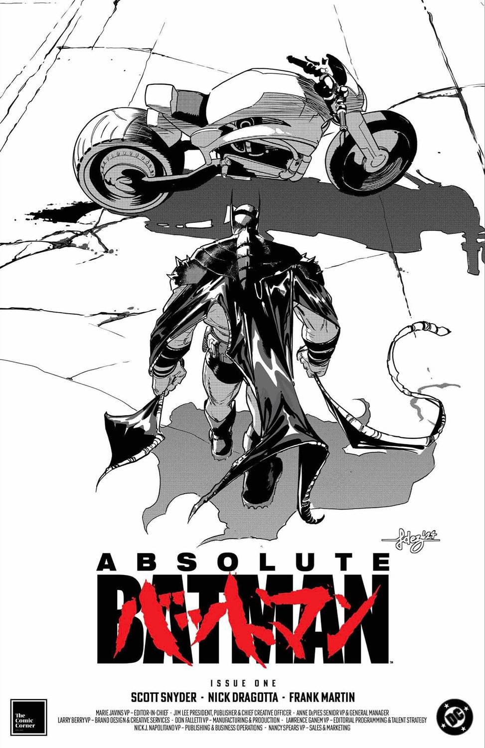 ABSOLUTE BATMAN #1 Javi Fernandez "AKIRA" Homage Sketch Variant LTD To ONLY 2000