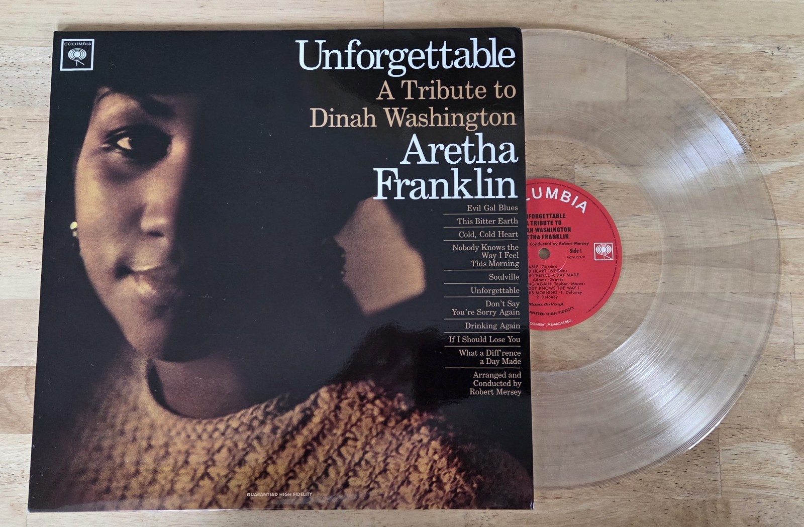 ARETHA FRANKLIN Unforgettable Tribute to Dinah Washington Clear Music On Vinyl