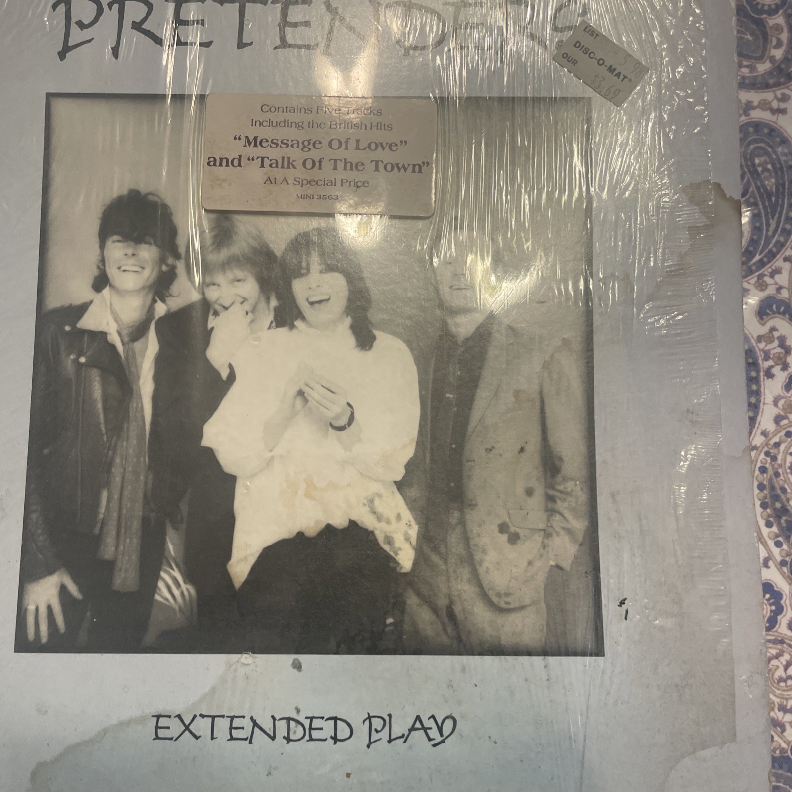 Lp Record 33 1/3 the Pretenders/extended play #3563 Sire Hype Sticker G+/Exc