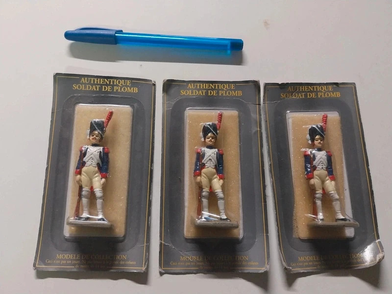 Lot de 3 soldats en plomb napoleon starlux atlas