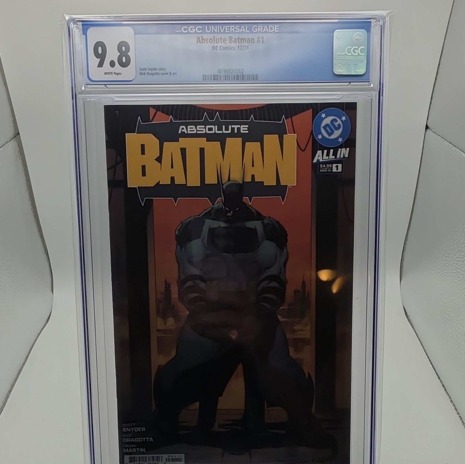 DC Absolute Batman #1 CGC 9.8 2024 1° stampa variante Nick Dragotta copertina 1° A