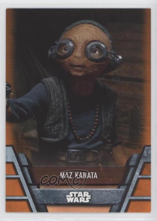 2020 Topps Star Wars Holocron Orange 83/99 Maz Kanata #RES-9 p9m