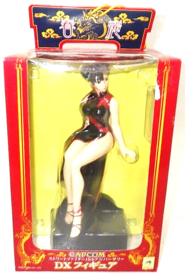 Street Fighter 15th Anniversary Chun-Li DX Figure Black Ver 2003 Japan Rare New