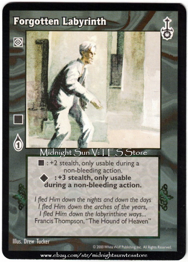 Forgotten Labyrinth Sabbat War V:TES VTES Vampire CCG