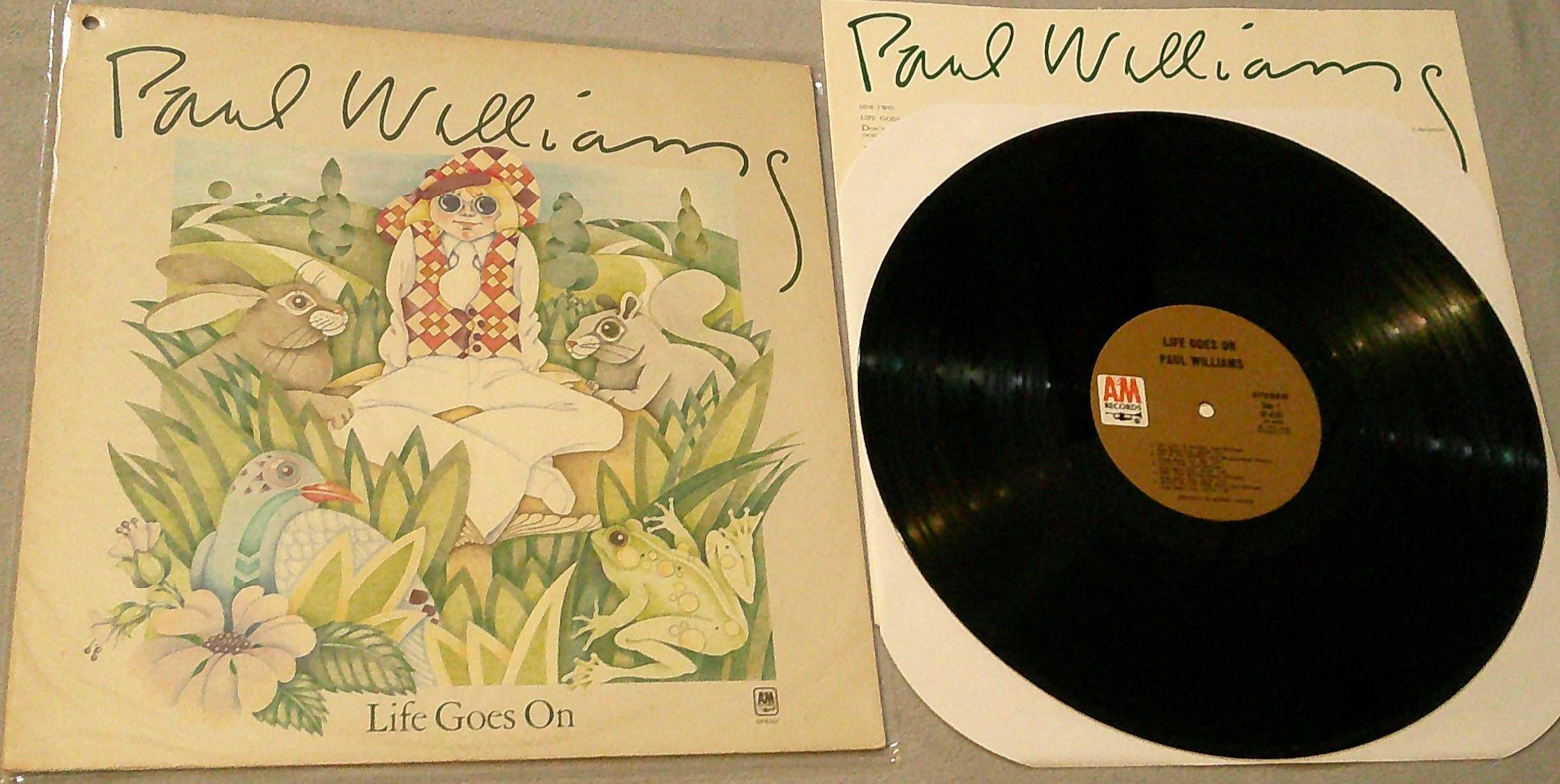 [1972] Paul Williams – Life Goes On [NM 12" record LP] Soft Rock / Pop (A&M)