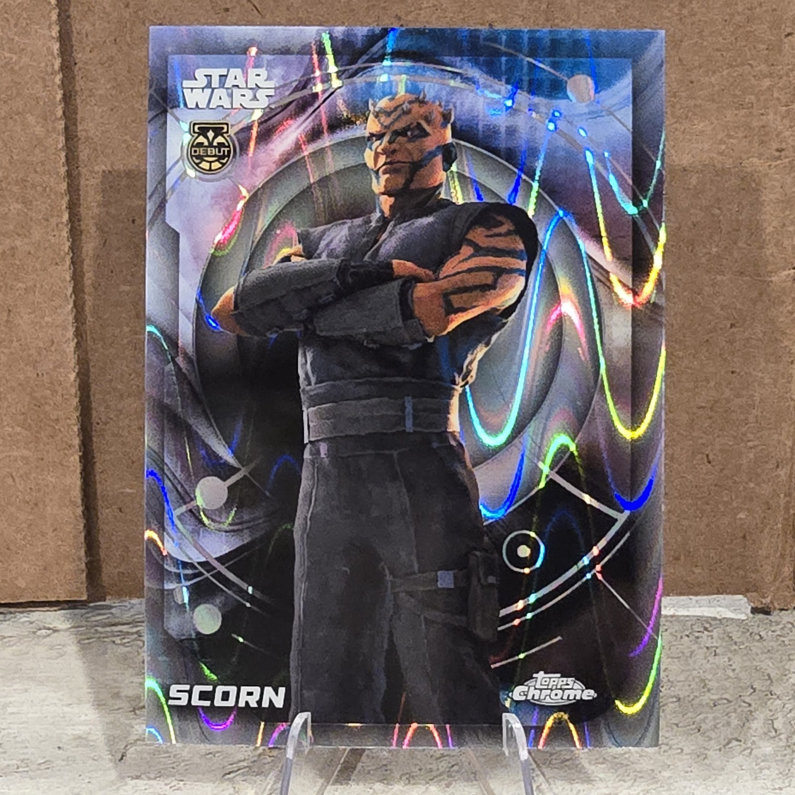 2026 Topps Chrome Star Wars Scorn Debut Raywave Refractor #77