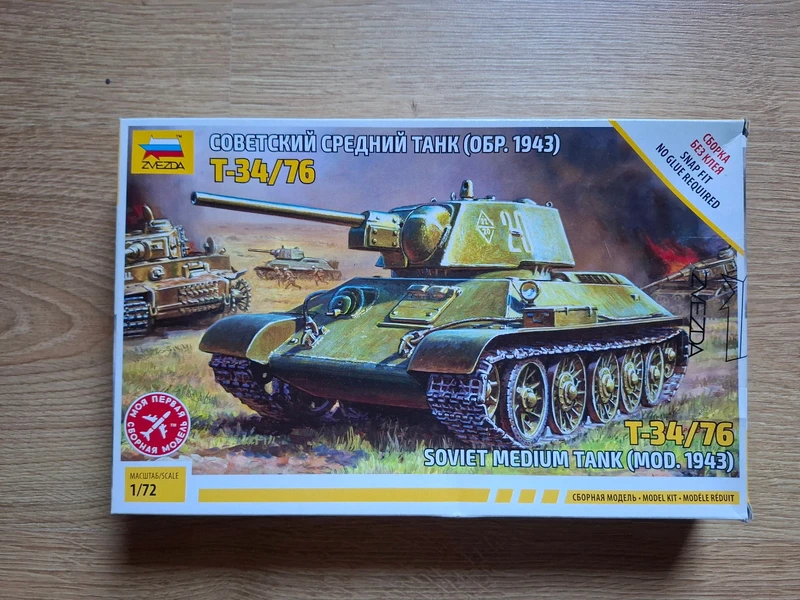 Zvezda 1/72 - T34/76 neuf