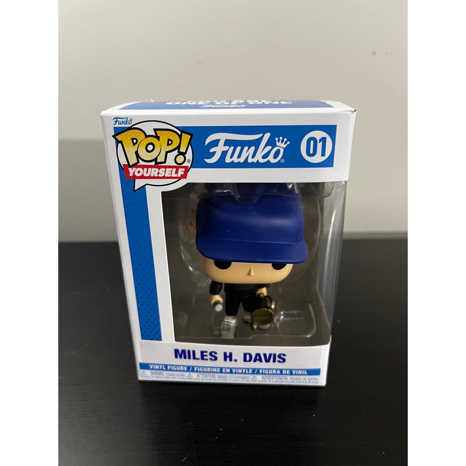 Funko Pop Yourself Miles H. Davis Custom Vinyl Figure 01 Baseball Theme