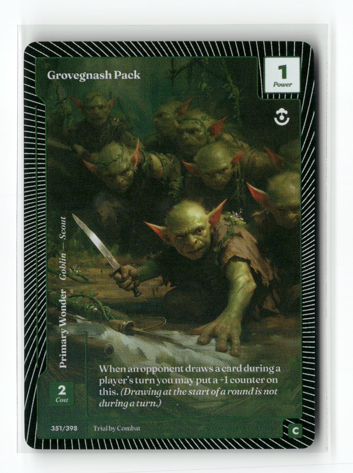Wonders Of The First Trial By Combat Grovegnash Pack 351/398 Classic Foil Common
