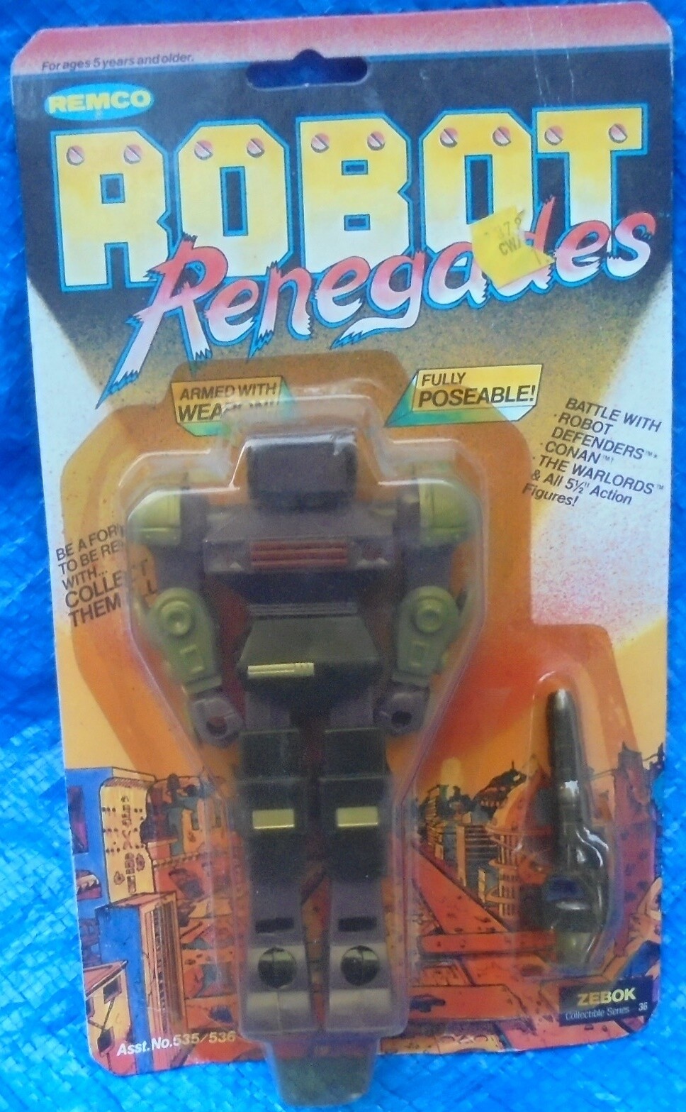 Modellino Remco Robot Renegades Zebok MOC MIP 1982 vintage da collezione vintage vintage