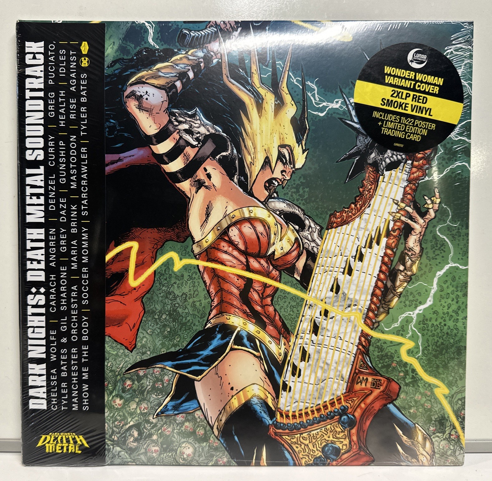 Dark Knights: Death Metal Soundtrack Wonder Woman Variant Red Smoke Vinyl NEW