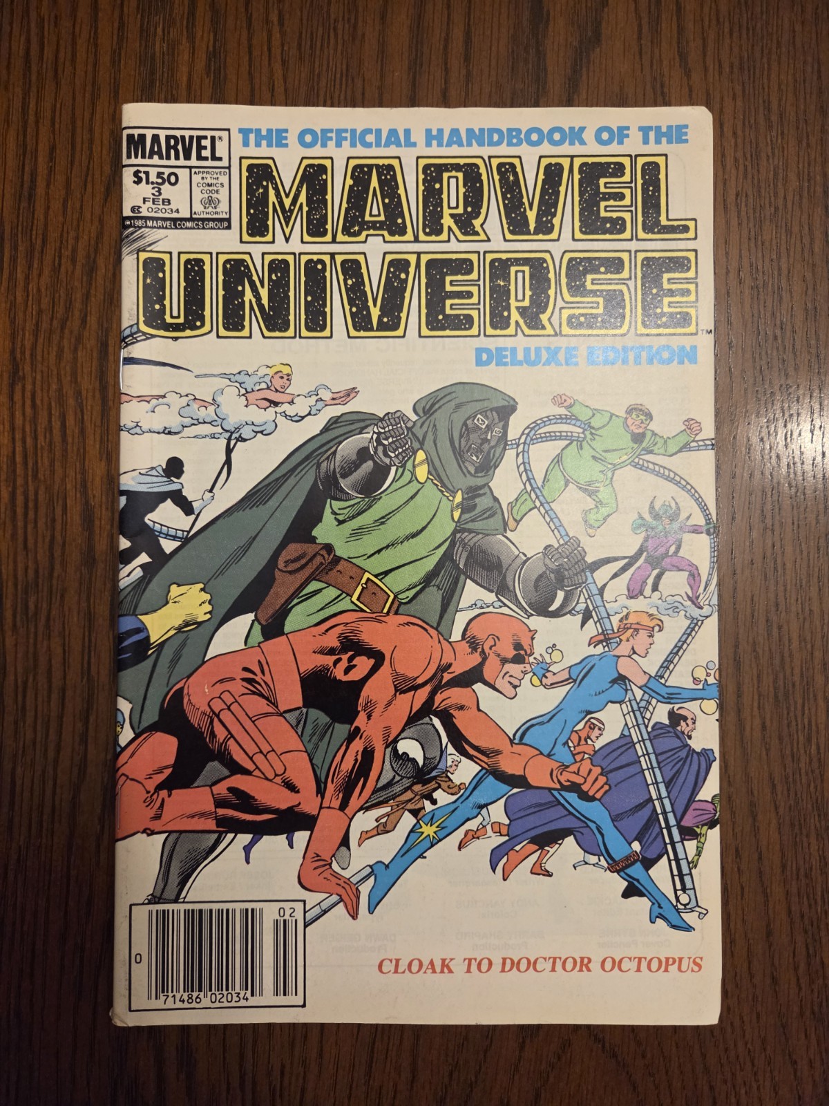 Manuale Ufficiale dell'Universo Marvel #3 (Vol. 2, 1986) Variante da edicola