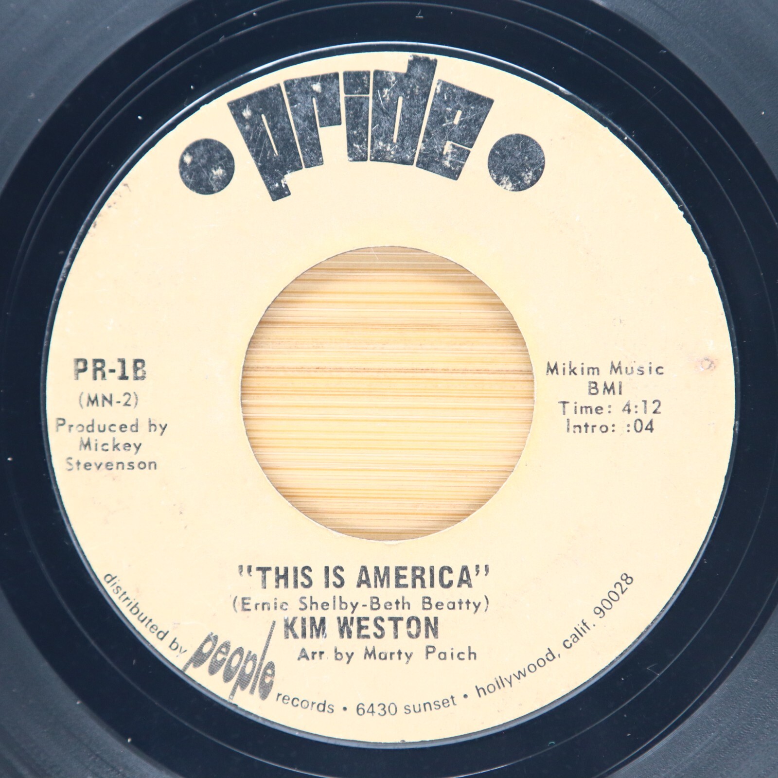KIM WESTON - THIS IS AMERICA / LIFT EV'RY VOICE AND SING - SOUL 45 PRIDE