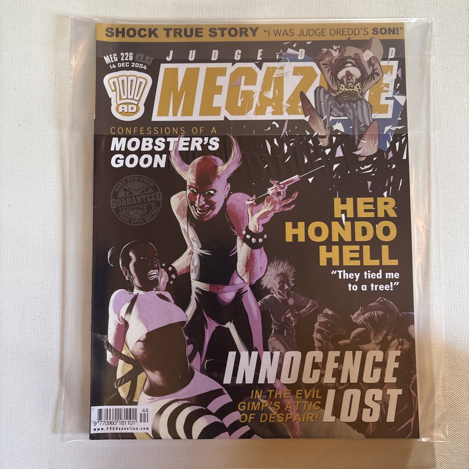 Retro Rare 2000ad Judge Dredd Megazine #226 Dec 2004 Comic Magazine Sealed Mint