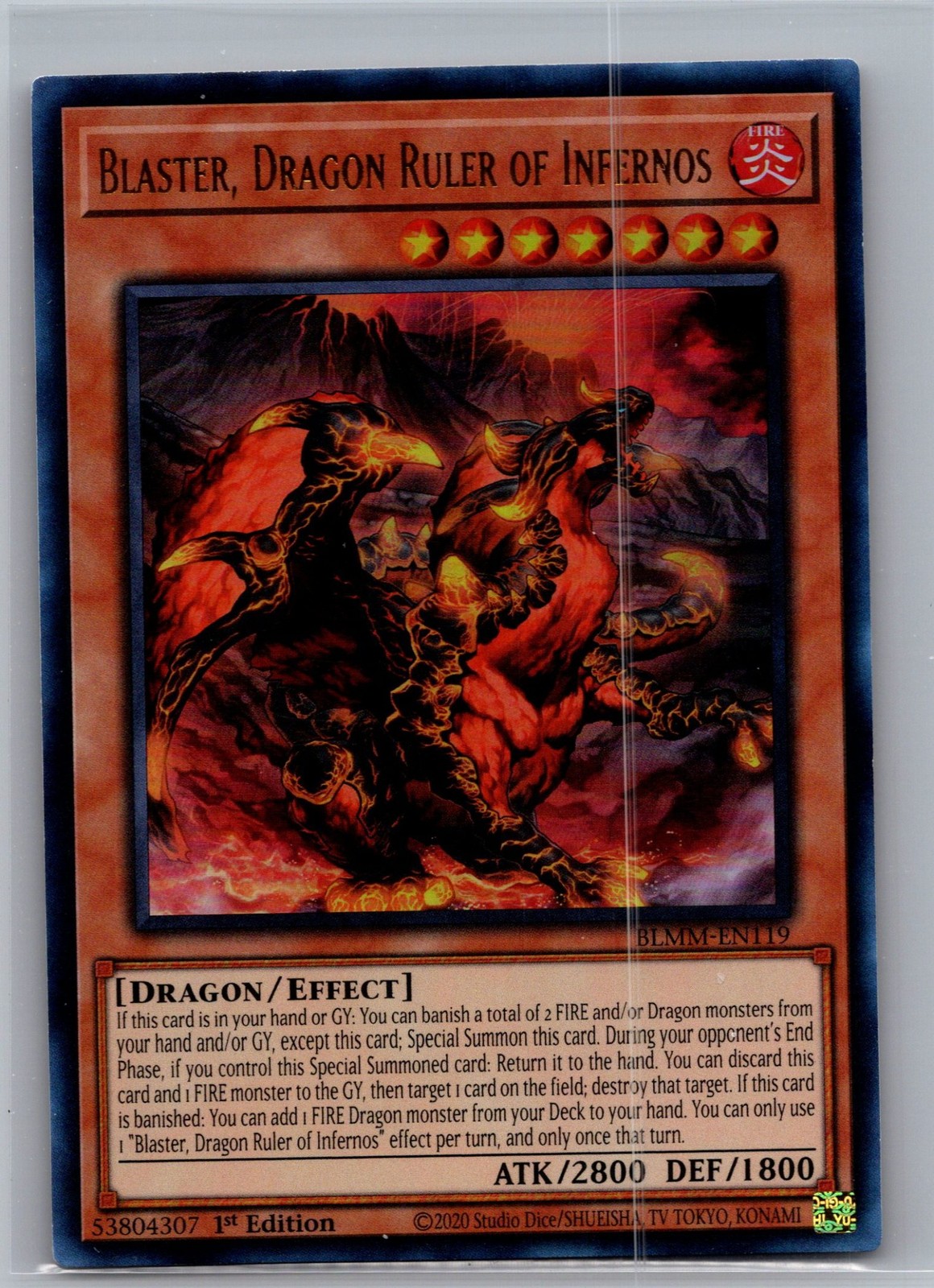 Blaster, Drago Sovrano degli Inferni BLMM-EN119 1° Edizione NM