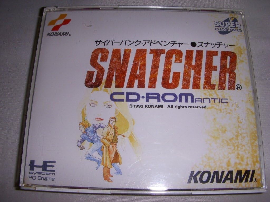 SNATCHER CD-ROMANTIC PC-Engine SCD PCE Grafx Konami Import Japan... modulo libro JP