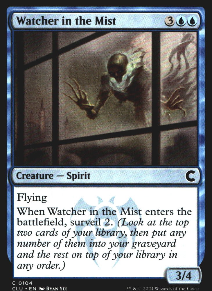 Watcher in the Mist 104 Ravnica: Clue Edition C quasi nuovo Magic: The Gathering